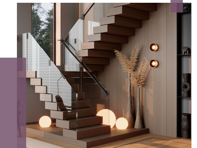 Изготовление и монтаж лестниц в Каменке от 85978 руб. | ПРОЛЁТ-Кам