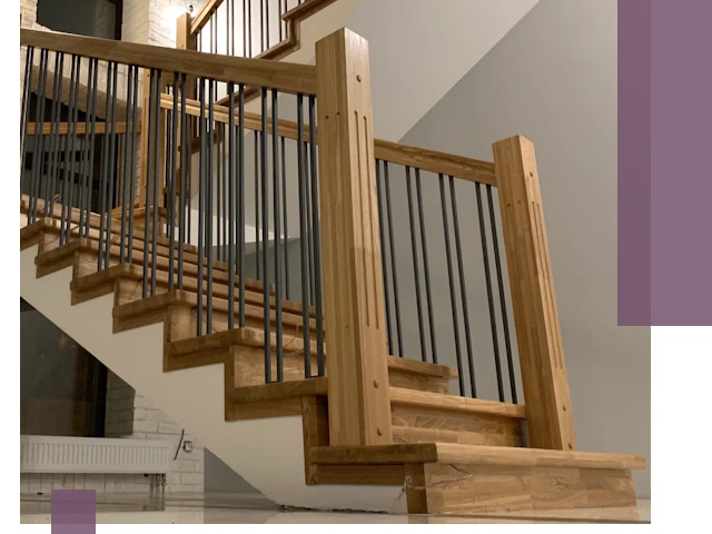 Реставрация деревянных и металлических лестниц в Каменке