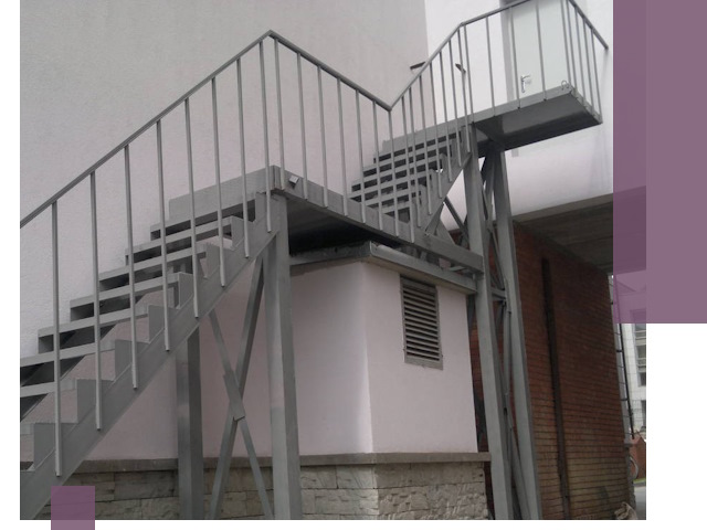 Монтаж пожарных лестниц под ключ в Каменке с гарантией качества