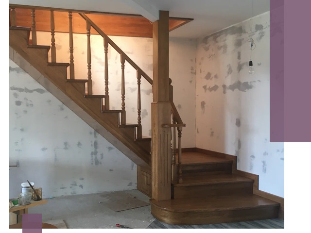 Ремонт деревянных лестниц в Каменке: быстро и качественно