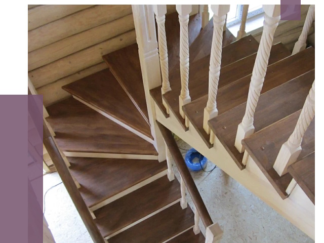 Реставрация деревянных лестниц в Каменке от 4248 руб.