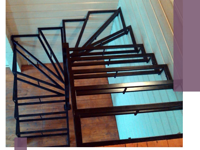 Изготовление металлических лестниц любой сложности в Каменке