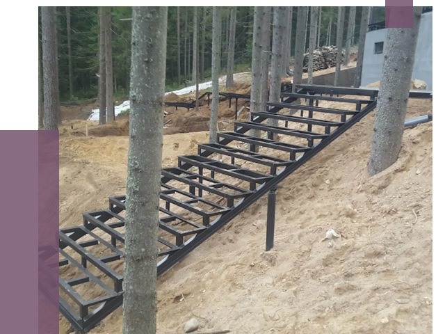 Монтаж металлических лестниц в Каменке от 13402 руб. 