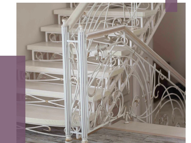 Изготовление кованых лестниц на заказ в Каменке от 85978 руб. | ПРОЛЁТ-Кам