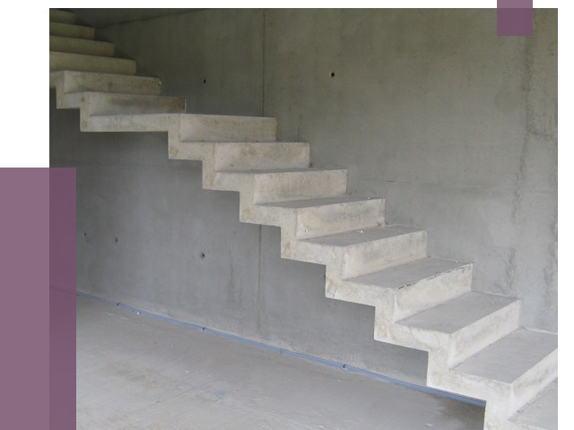 Бетонные лестницы в Каменке от 18713 руб. под ключ | ПРОЛЁТ-Кам