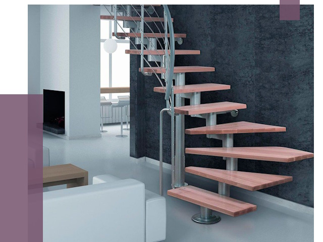 Модульные лестницы в Каменке от 16690 руб. — купить в ПРОЛЁТ-Кам