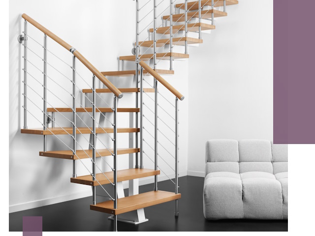 Модульные лестницы под ключ в Каменке — монтаж и изготовление