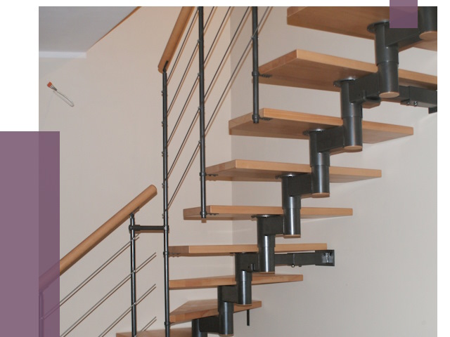 Изготовление модульных лестниц в Каменке от 11379 руб. 