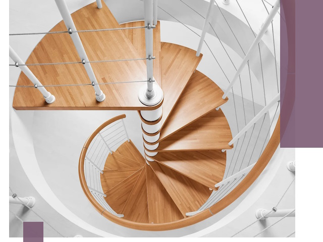 Изготовление винтовых лестниц под ключ в Каменке