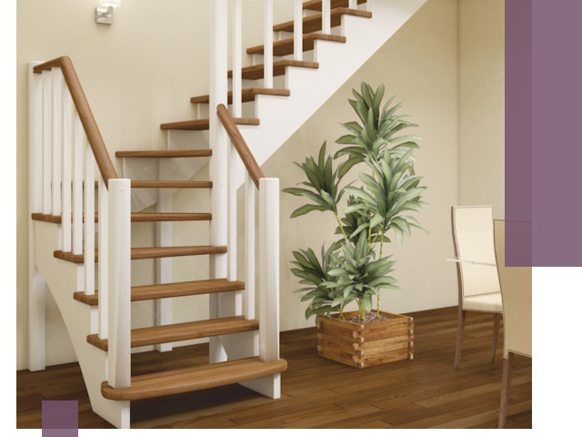 Г-образные лестницы под ключ в Каменке — изготовление и монтаж