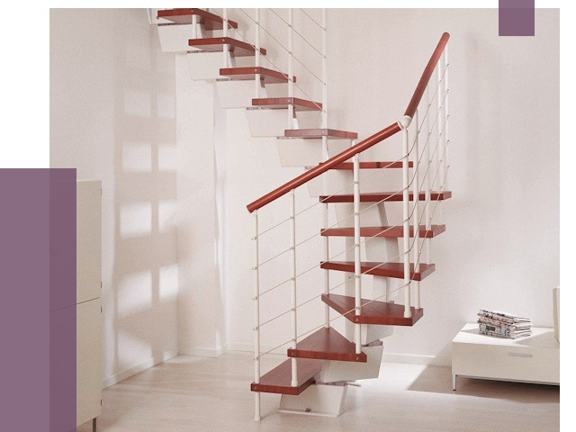 Изготовление лестниц на больцах в Каменке от 9609 руб. | ПРОЛЁТ-Кам