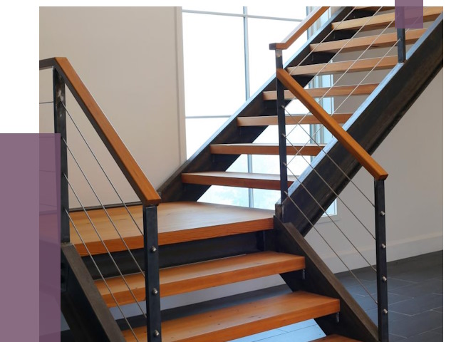 Изготовление лестниц на металлокаркасе в Каменке от 18713 руб. | ПРОЛЁТ-Кам
