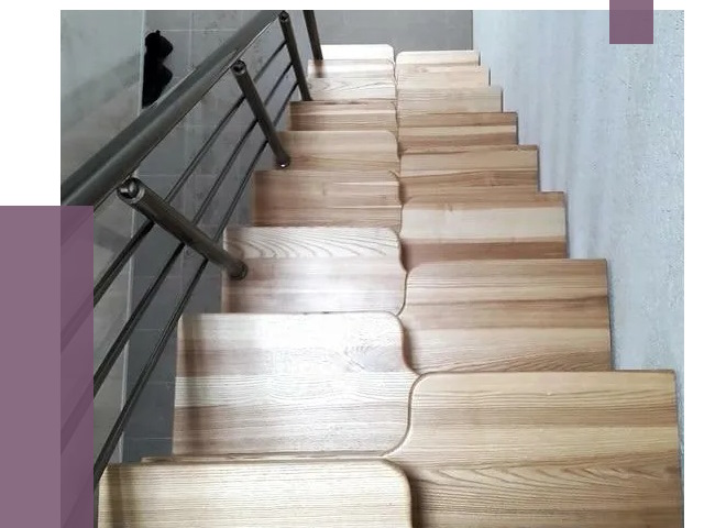 Лестницы гусиный шаг в Каменке от 12897 руб. под ключ | ПРОЛЁТ-Кам