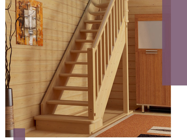 Лестницы эконом класса под ключ в Каменке — недорого и быстро