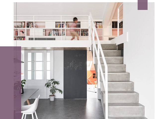 Лестницы для двухуровневой квартиры в Каменке от 174484 руб. | ПРОЛЁТ-Кам