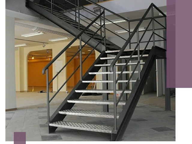 Лестницы для офиса в Каменке: изготовление, монтаж, демонтаж