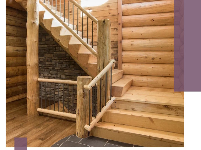 Лестницы в баню под заказ и профессиональный монтаж в Каменке