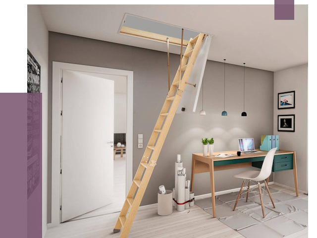 Чердачные лестницы в Каменке — от 14414 руб. | ПРОЛЁТ-Кам