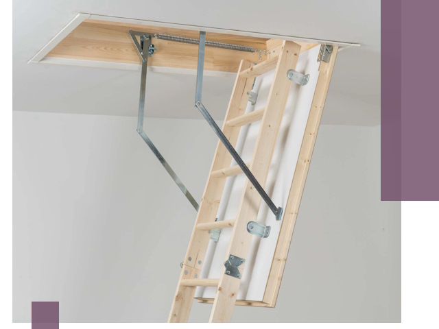 Установка чердачной лестницы под ключ в Каменке