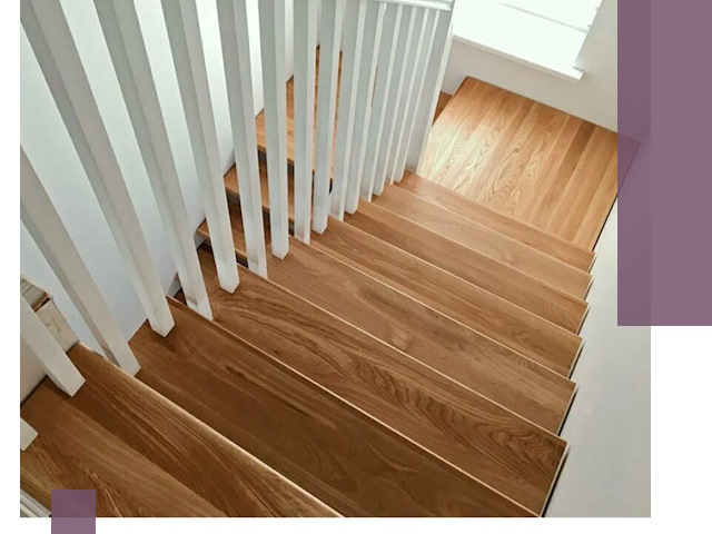 Лестницы из бука в Каменке: изготовление, монтаж и демонтаж