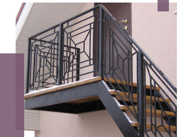 Металлические перила в Каменке от 4248 руб.  | ПРОЛЁТ-Кам