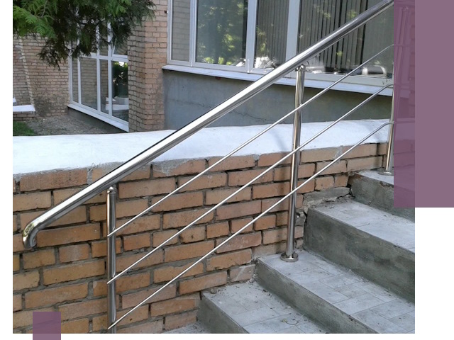 Перила из нержавеющей стали высокого качества в Каменке