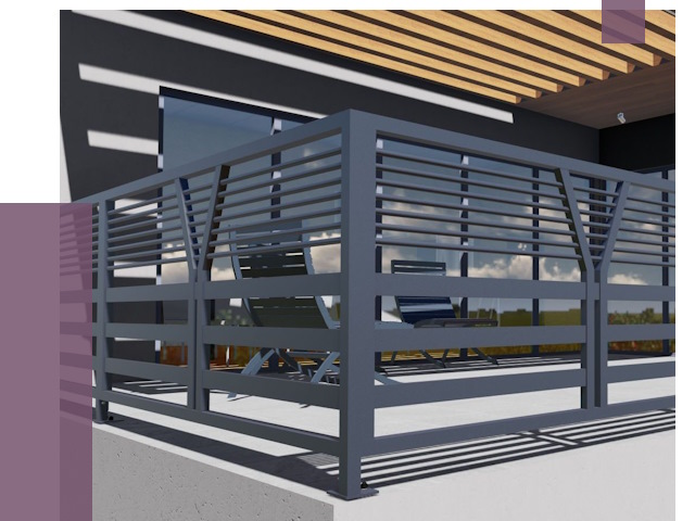 Изготовление балконных ограждений в Каменке от 10621 руб. | ПРОЛЁТ-Кам