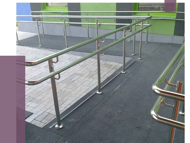 Ограждения пандусов в Каменке от 4299 руб. монтаж | ПРОЛЁТ-Кам