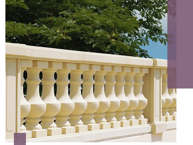 Установка балюстрады в Каменке: изготовление и монтаж под ключ