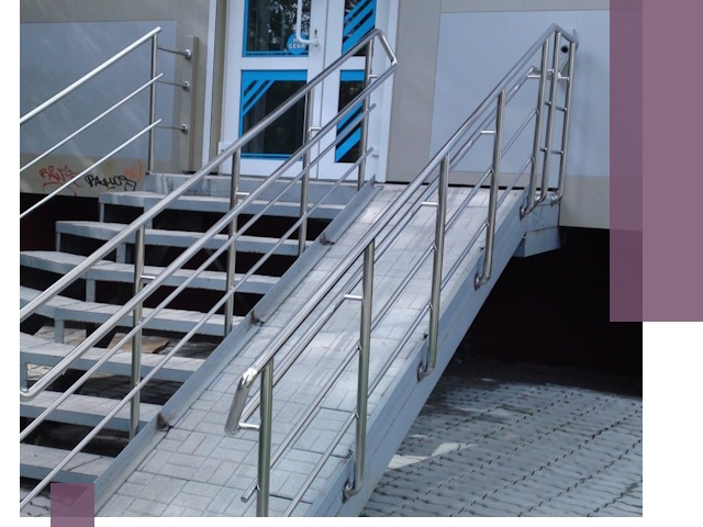 Пандус на крыльцо под ключ в Каменке: монтаж и изготовление