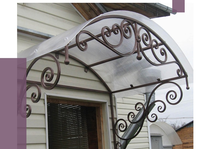 Изготовление козырьков в Каменке от 7283 руб. — заказать | ПРОЛЁТ-Кам