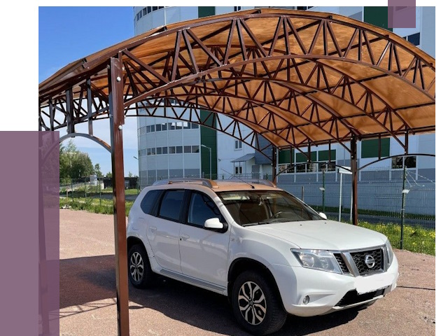 Недорогие навесы в Каменке от 42483 руб.  | ПРОЛЁТ-Кам