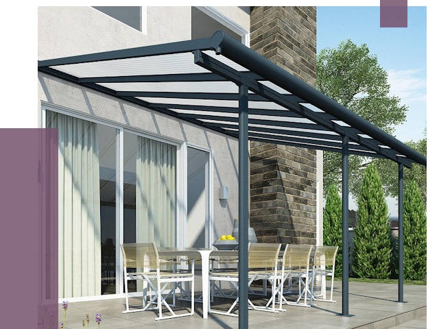 Навесы пристенные в Каменке от 9002 руб. — монтаж и установка | ПРОЛЁТ-Кам