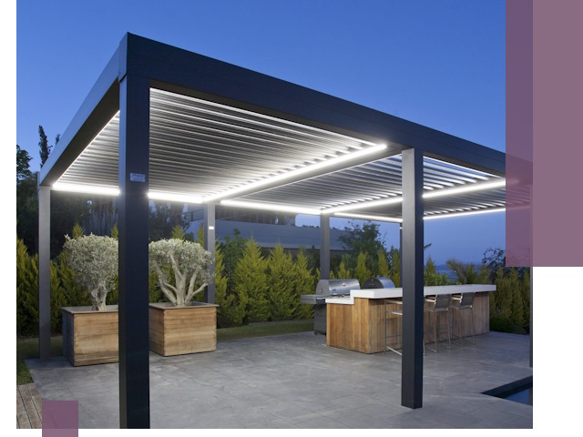 Навесы отдельно стоящие под ключ в Каменке из металла и поликарбоната