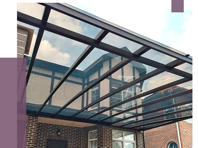 Навесы из поликарбоната в Каменке от 8517 руб. под ключ — ПРОЛЁТ-Кам