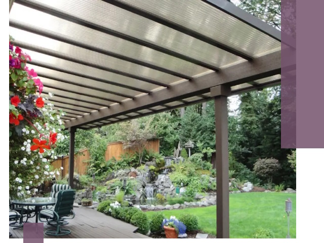 Навесы из поликарбоната под ключ в Каменке быстро и надёжно