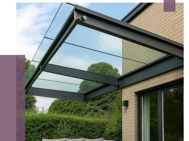 Стеклянные навесы и козырьки в Каменке от 12138 руб.