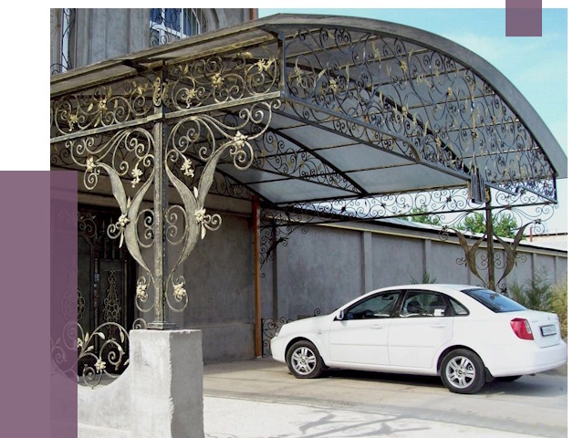 Кованые навесы в Каменке от 14414 руб. | ПРОЛЁТ-Кам