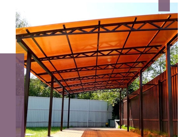 Односкатные навесы под ключ в Каменке от 12998 руб. 