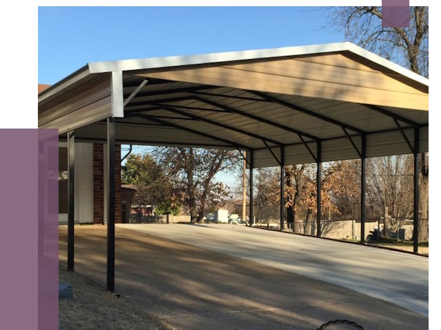 Двускатные навесы в Каменке от 7940 руб.  | ПРОЛЁТ-Кам