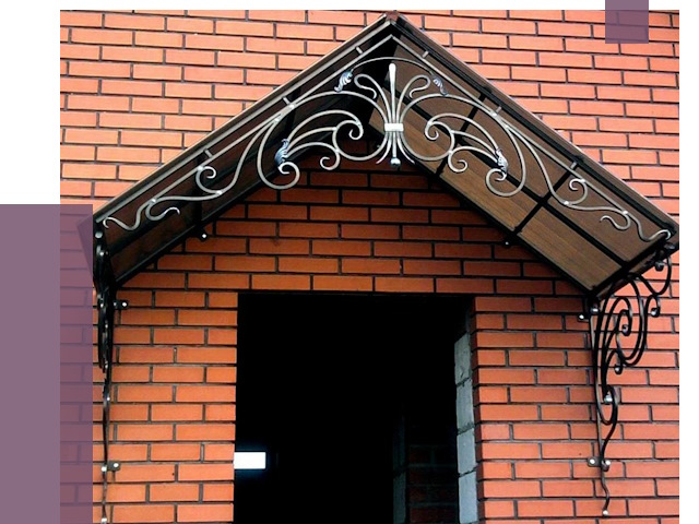 Металлические козырьки в Каменке от 10570 руб. 