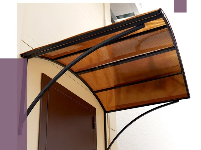 Недорогие козырьки в Каменке от 7505 руб.  | ПРОЛЁТ-Кам