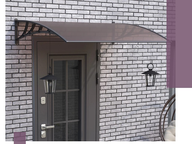 Недорогие козырьки и навесы под ключ в Каменке