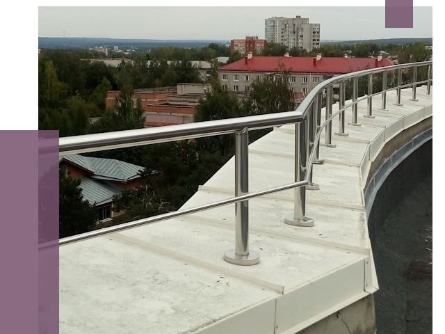 Парапеты и ограждения кровли в Каменке от 4906 руб.
