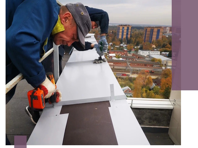 Монтаж парапетов в Каменке — установка прочных металлических ограждений