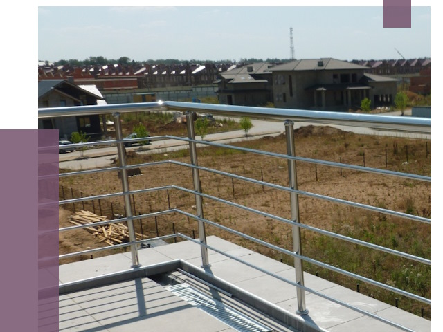 Парапеты из нержавеющей стали в Каменке от 7890 руб. за м² | ПРОЛЁТ-Кам