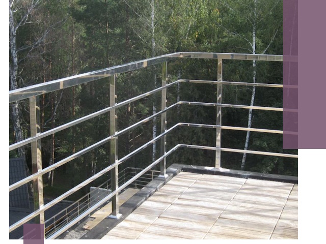 Парапеты из нержавеющей стали в Каменке — изготовление и монтаж