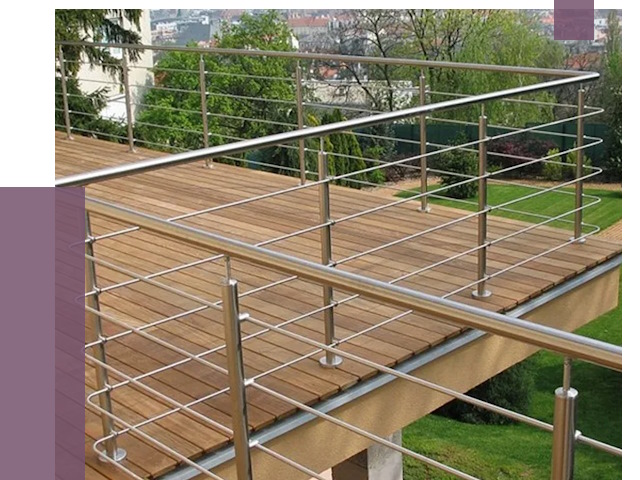 Алюминиевые парапеты в Каменке под ключ от 7687 руб. 