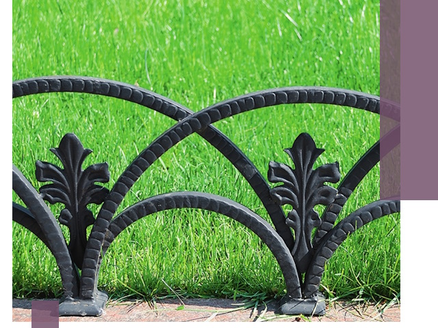 Декоративные металлические бордюры под ключ в Каменке