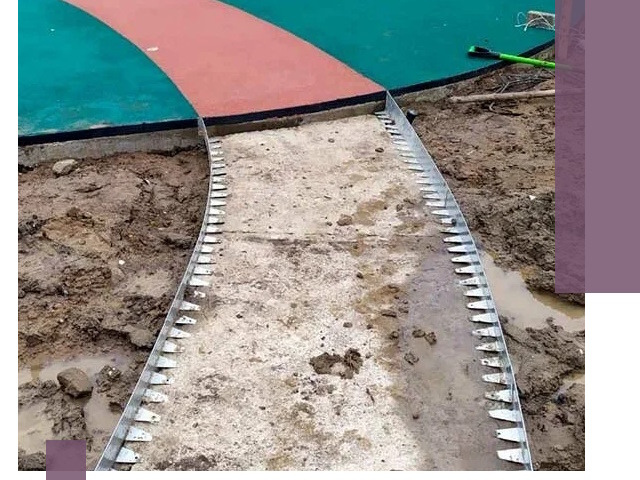 Металлические бордюры для дорожек в Каменке — монтаж и изготовление